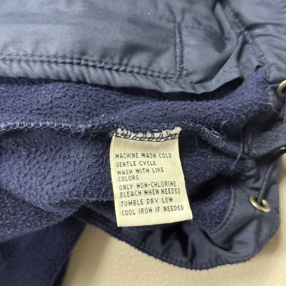 Ralph‎ Lauren Polo Golf Men's Fleece Sweater Snap Button Polyester Blue Large